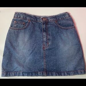 Vintage mini jean skirt